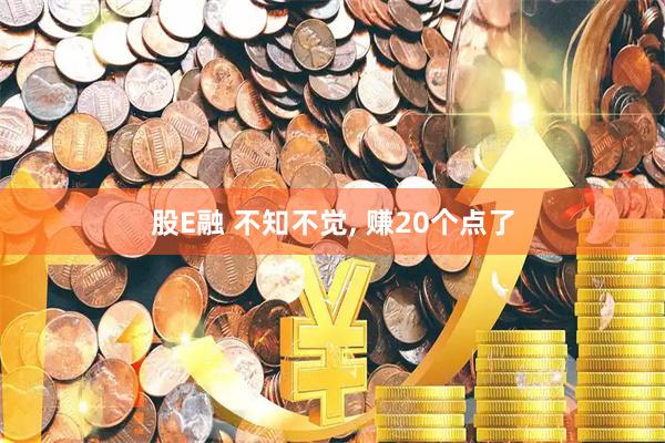 股E融 不知不觉, 赚20个点了